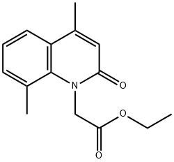 (4,8-DIMETHYL-2-OXO-2H-QUINOLIN-1-YL)-ACETIC ACID ETHYL ESTER Struktur