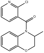 (2-CHLORO-3-PYRIDINYL)(3-METHYL-2,3-DIHYDRO-4H-1,4-BENZOXAZIN-4-YL)METHANONE Struktur