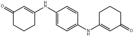 3-((4-((3-OXOCYCLOHEX-1-ENYL)AMINO)PHENYL)AMINO)CYCLOHEX-2-EN-1-ONE Struktur