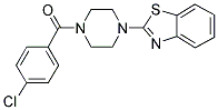 [4-(1,3-BENZOTHIAZOL-2-YL)PIPERAZINO](4-CHLOROPHENYL)METHANONE Struktur