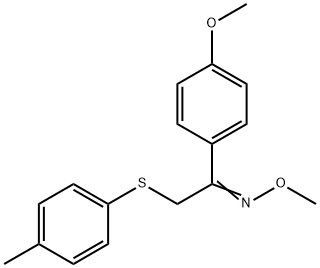 1-(4-METHOXYPHENYL)-2-[(4-METHYLPHENYL)SULFANYL]-1-ETHANONE O-METHYLOXIME Struktur