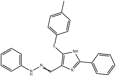 5-[(4-METHYLPHENYL)SULFANYL]-2-PHENYL-1H-IMIDAZOLE-4-CARBALDEHYDE N-PHENYLHYDRAZONE Struktur