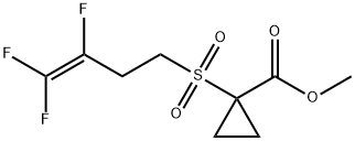 METHYL 1-[(3,4,4-TRIFLUORO-3-BUTENYL)SULFONYL]CYCLOPROPANECARBOXYLATE Struktur