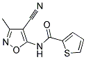 N-(4-CYANO-3-METHYL-5-ISOXAZOLYL)-2-THIOPHENECARBOXAMIDE Struktur