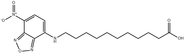 11-(7-NITRO-2,1,3-BENZOXADIAZOL-4-YLAMINO)UNDECANOIC ACID Struktur