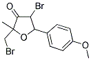 4-BROMO-2-(BROMOMETHYL)-5-(4-METHOXYPHENYL)-2-METHYLDIHYDROFURAN-3(2H)-ONE Struktur