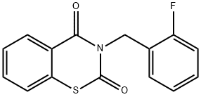 3-(2-FLUOROBENZYL)-2H-1,3-BENZOTHIAZINE-2,4(3H)-DIONE Struktur