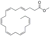 4(E),7(Z),10(Z),13(Z),16(Z),19(Z)-DOCOSAHEXAENOIC ACID METHYL ESTER Struktur