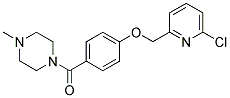 1-[4-((6-CHLOROPYRIDIN-2-YL)METHOXY)BENZOYL]-4-METHYLPIPERAZINE Struktur