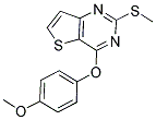 4-(4-METHOXYPHENOXY)-2-(METHYLSULFANYL)THIENO[3,2-D]PYRIMIDINE Struktur