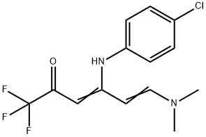 4-(4-CHLOROANILINO)-6-(DIMETHYLAMINO)-1,1,1-TRIFLUORO-3,5-HEXADIEN-2-ONE Structure