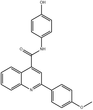 N-(4-HYDROXYPHENYL)-2-(4-METHOXYPHENYL)QUINOLINE-4-CARBOXAMIDE Struktur