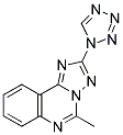 5-METHYL-2-(1H-TETRAZOL-1-YL)[1,2,4]TRIAZOLO[1,5-C]QUINAZOLINE Struktur