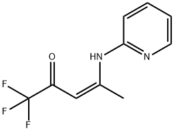 1,1,1-TRIFLUORO-4-(PYRIDIN-2-YLAMINO)-PENT-3-EN-2-ONE Struktur