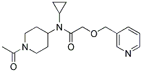 N-(1-ACETYLPIPERIDIN-4-YL)-N-CYCLOPROPYL-2-[(PYRIDIN-3-YL)METHOXY]ACETAMIDE Struktur