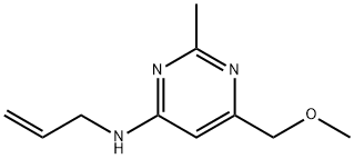 N-ALLYL-6-(METHOXYMETHYL)-2-METHYL-4-PYRIMIDINAMINE Struktur