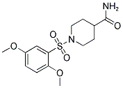 1-((2,5-DIMETHOXYPHENYL)SULFONYL)PIPERIDINE-4-CARBOXAMIDE Struktur