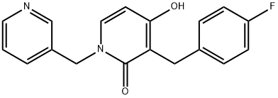 3-(4-FLUOROBENZYL)-4-HYDROXY-1-(3-PYRIDINYLMETHYL)-2(1H)-PYRIDINONE Struktur