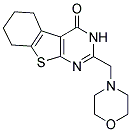 2-(MORPHOLIN-4-YLMETHYL)-5,6,7,8-TETRAHYDRO[1]BENZOTHIENO[2,3-D]PYRIMIDIN-4(3H)-ONE Struktur