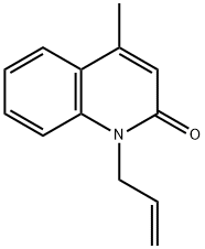 1-ALLYL-4-METHYL-2(1H)-QUINOLINONE Struktur