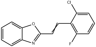 2-(2-CHLORO-6-FLUOROSTYRYL)-1,3-BENZOXAZOLE Struktur