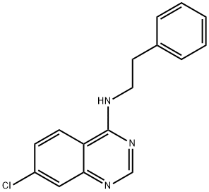 7-CHLORO-N-PHENETHYL-4-QUINAZOLINAMINE Struktur