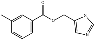 1,3-THIAZOL-5-YLMETHYL 3-METHYLBENZENECARBOXYLATE Struktur