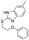 6-METHYL-2-[(2-PHENOXYETHYL)THIO]-1H-BENZIMIDAZOLE Struktur