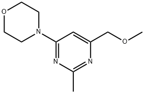 4-[6-(METHOXYMETHYL)-2-METHYL-4-PYRIMIDINYL]MORPHOLINE Struktur