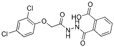 2-((2-[(2,4-DICHLOROPHENOXY)ACETYL]HYDRAZINO)CARBONYL)BENZOIC ACID Struktur