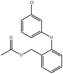 2-(3-CHLOROPHENOXY)BENZYL ACETATE Struktur