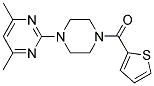 N-(4,6-DIMETHYLPYRIMIDIN-2-YL)-N'-[(THIOPHEN-2-YL)CARBONYL]PIPERAZINE Struktur