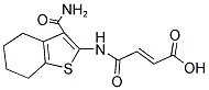 3-(3-CARBAMOYL-4,5,6,7-TETRAHYDRO-BENZO[B]THIOPHEN-2-YLCARBAMOYL)-ACRYLIC ACID Struktur