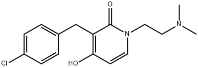 3-(4-CHLOROBENZYL)-1-[2-(DIMETHYLAMINO)ETHYL]-4-HYDROXY-2(1H)-PYRIDINONE Struktur