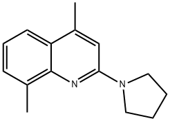 4,8-DIMETHYL-2-(1-PYRROLIDINYL)QUINOLINE Struktur