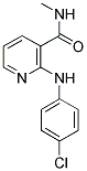 2-(4-CHLOROANILINO)-N-METHYLNICOTINAMIDE Struktur