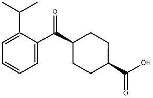 CIS-4-(2-ISO-PROPYLBENZOYL)CYCLOHEXANE-1-CARBOXYLIC ACID Struktur