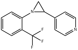 4-(1-[2-(TRIFLUOROMETHYL)PHENYL]-2-AZIRANYL)PYRIDINE Struktur