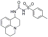 N-[(4-METHYLPHENYL)SULPHONYL]-N'-(2,3,6,7-TETRAHYDRO-(1H,5H)-BENZO[IJ]QUINOLIZIN-3-YL)UREA Struktur