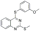 4-[(3-METHOXYPHENYL)SULFANYL]-2-(METHYLSULFANYL)QUINAZOLINE Struktur