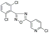 2-CHLORO-5-[3-(2,6-DICHLOROPHENYL)-1,2,4-OXADIAZOL-5-YL]PYRIDINE Struktur