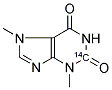 THEOBROMINE, [2-14C]- Struktur