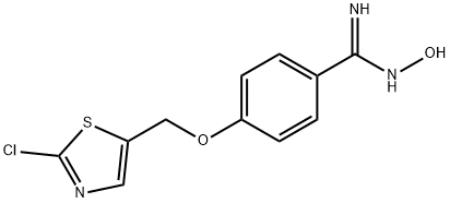 4-[(2-CHLORO-1,3-THIAZOL-5-YL)METHOXY]-N'-HYDROXYBENZENECARBOXIMIDAMIDE Struktur