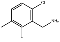 6-CHLORO-2-FLUORO-3-METHYLBENZYLAMINE Struktur