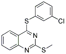 3-CHLOROPHENYL 2-(METHYLSULFANYL)-4-QUINAZOLINYL SULFIDE Struktur