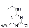 4-AMINO-15N-2-CHLORO-6-ISOPROPYLAMINO-1,3,5-TRIAZINE Struktur