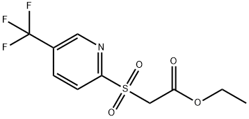 ETHYL 2-([5-(TRIFLUOROMETHYL)-2-PYRIDINYL]SULFONYL)ACETATE Struktur