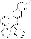 3-[4-(TRITYLMERCAPTO)PHENYL]PROPIONYL AM RESIN Struktur