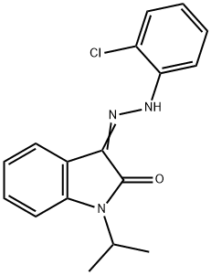 1-ISOPROPYL-1H-INDOLE-2,3-DIONE 3-[N-(2-CHLOROPHENYL)HYDRAZONE] Struktur