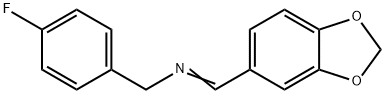 N-[(Z)-1,3-BENZODIOXOL-5-YLMETHYLIDENE](4-FLUOROPHENYL)METHANAMINE Struktur